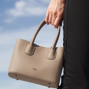 Angela Roi Cher Micro (Signet) Tote Bag Light Mud Gray
